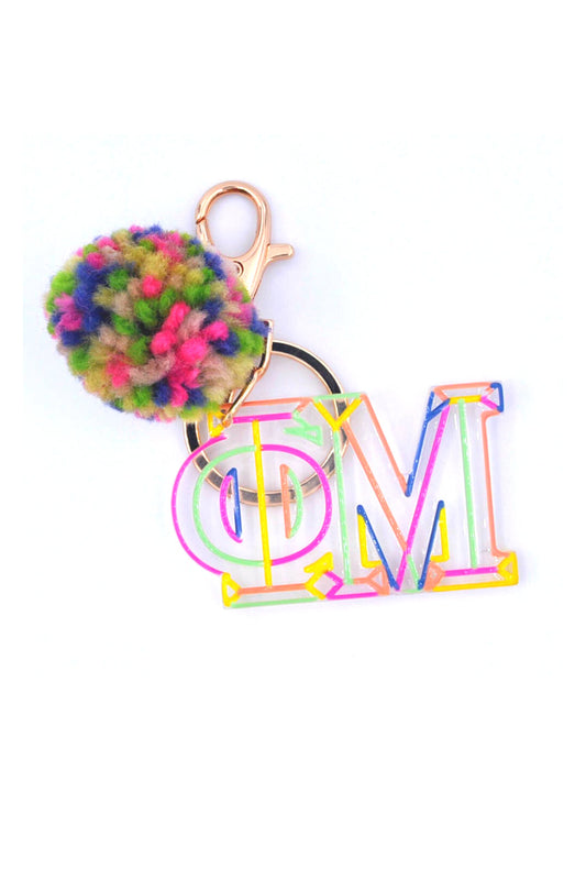 Sorority Pom Keychain