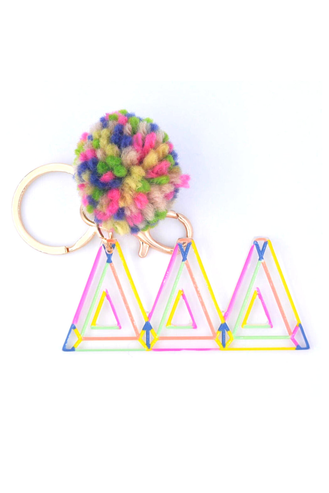 Sorority Pom Keychain