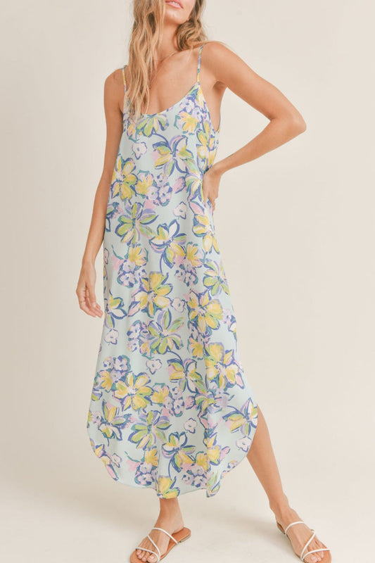 SPAGHETTI STRAP MAXI DRESS