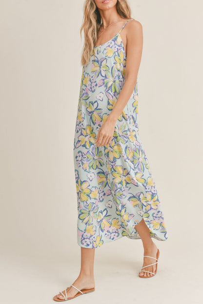 SPAGHETTI STRAP MAXI DRESS
