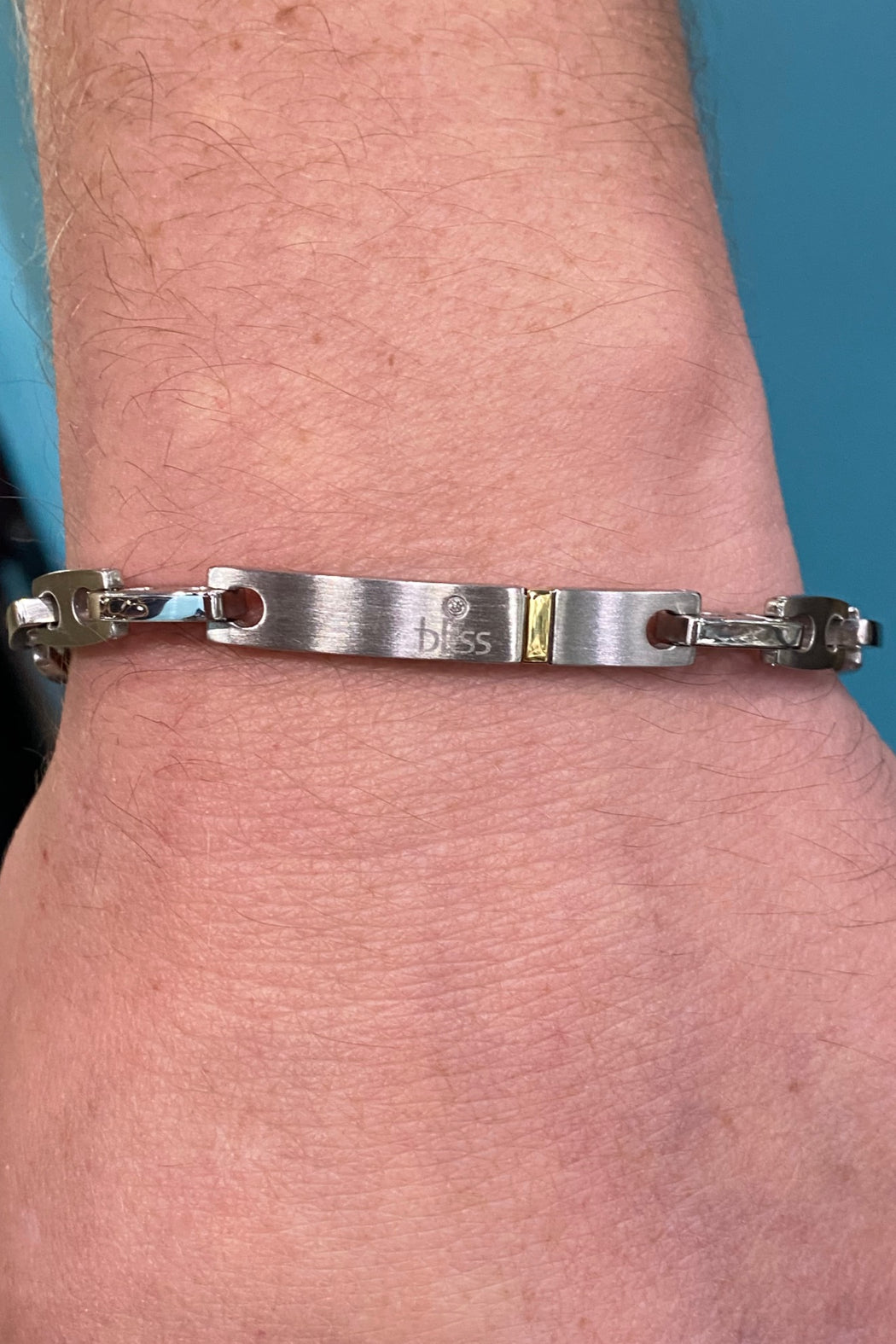 Stainless Steel / 14kt Yellow Gold - Bliss by Damiami Diamond Bracelet