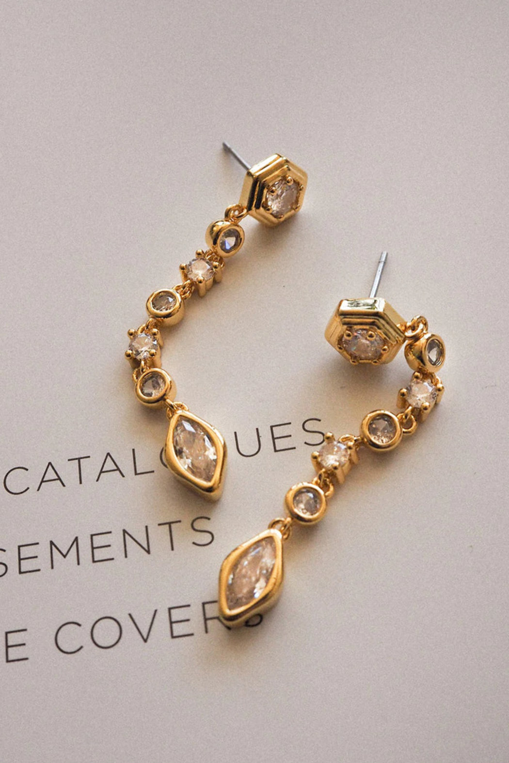 Stellar Bezel Drop Studs