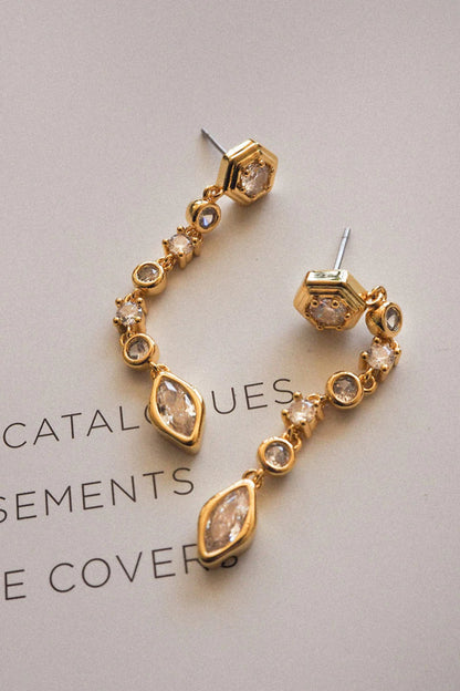 Stellar Bezel Drop Studs