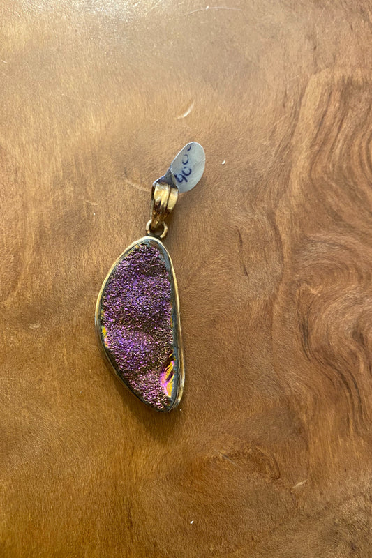 Sterling Silver Druzy Pendant