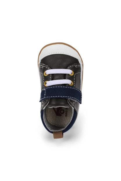 Stevie (First Walker) Brown Leather/Blue