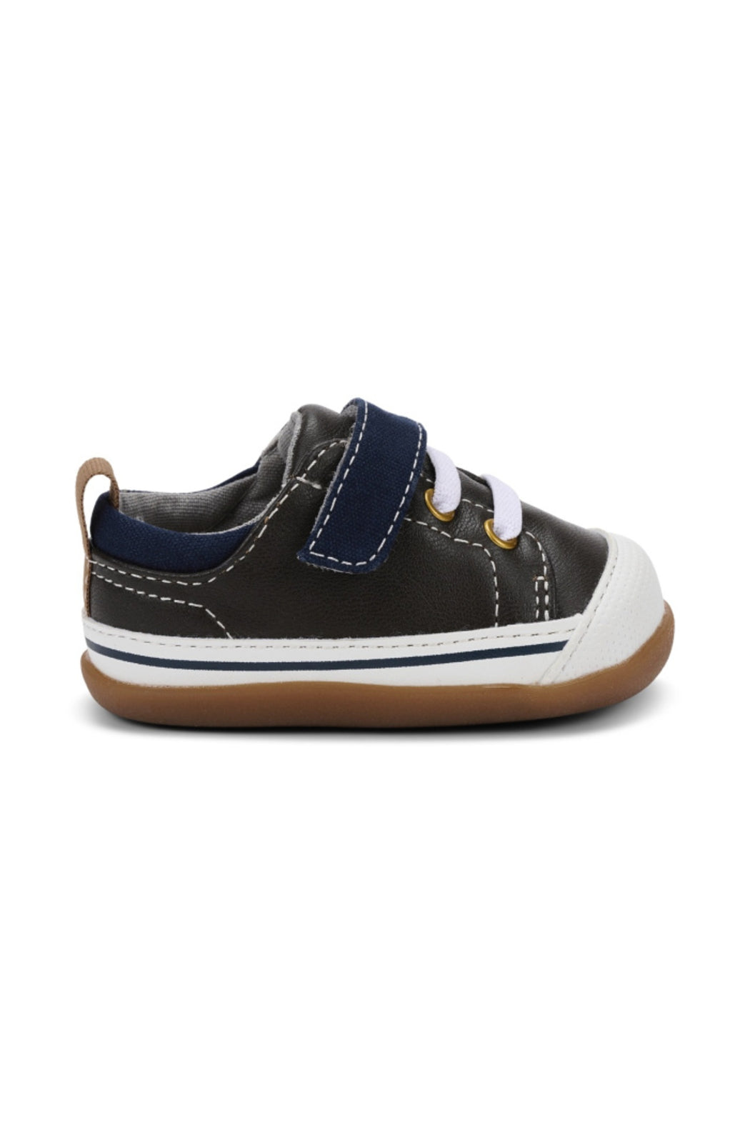 Stevie (First Walker) Brown Leather/Blue