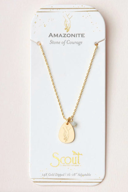 Stone Intention Charm Necklace