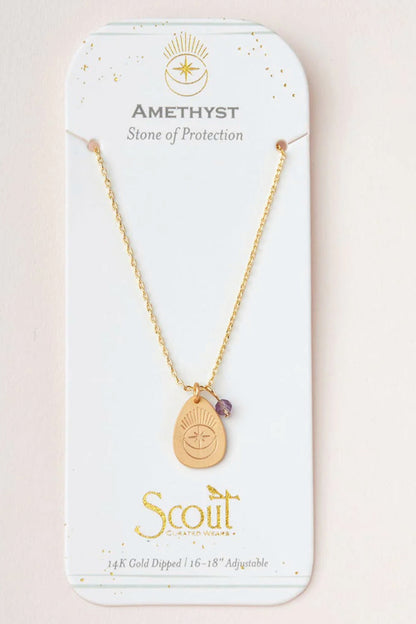 Stone Intention Charm Necklace