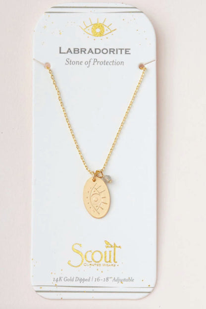 Stone Intention Charm Necklace