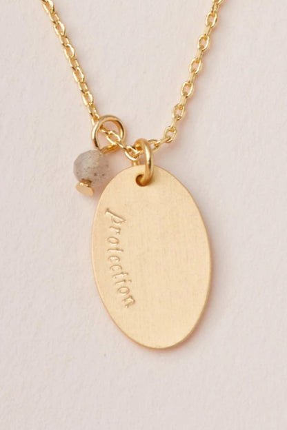 Stone Intention Charm Necklace