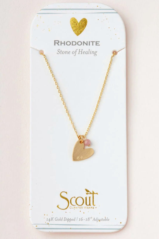 Stone Intention Charm Necklace