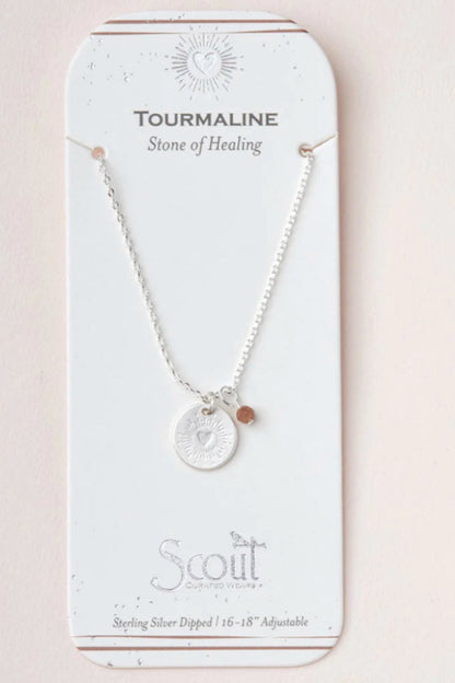 Stone Intention Charm Necklace
