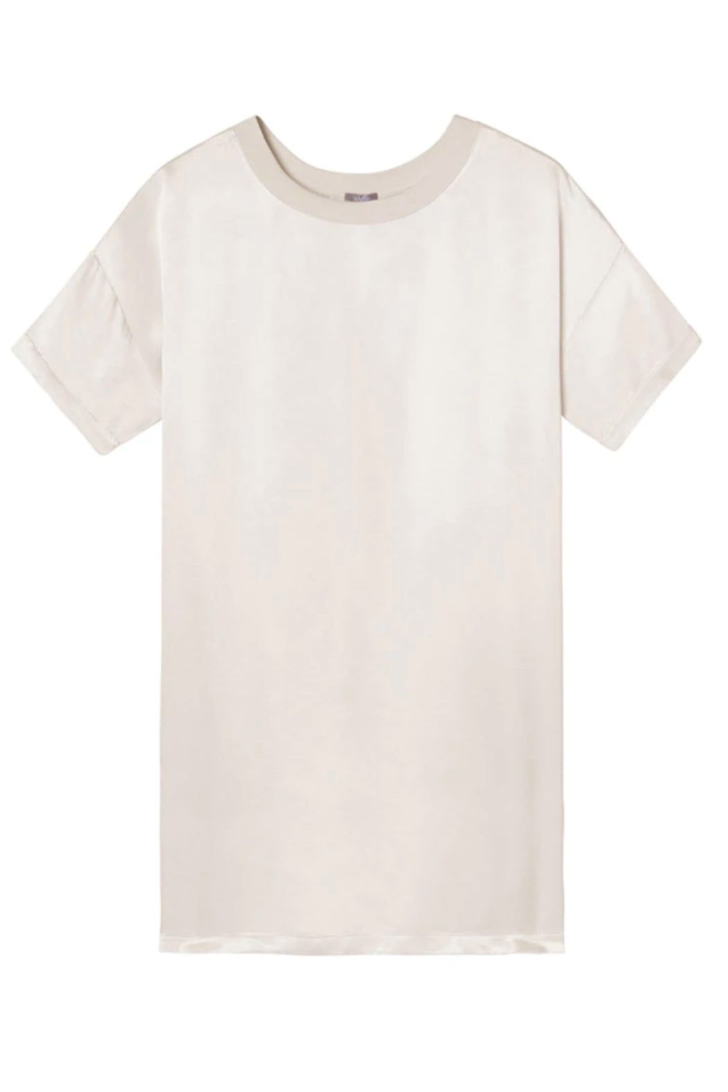 STONEY Crew Neck Satin Dress