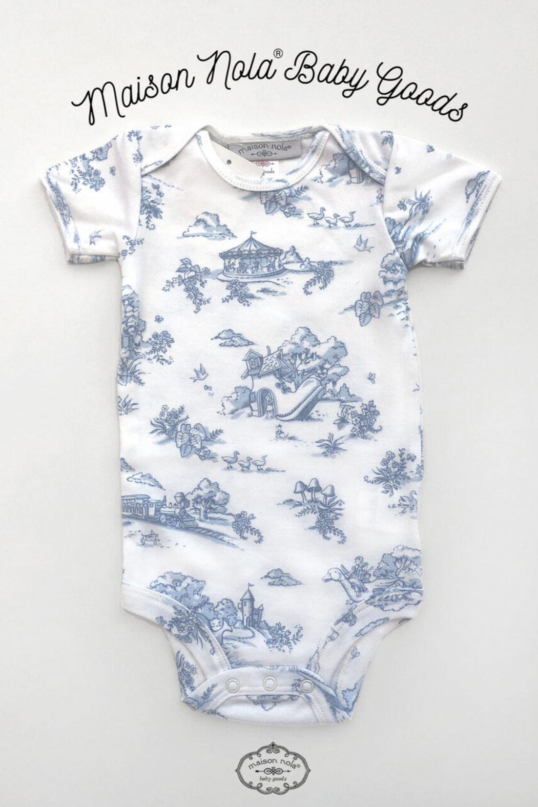 Storyland Toile Printed Onesie