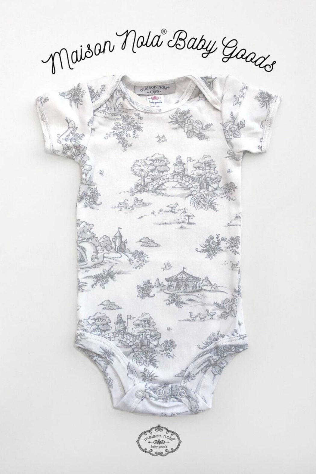 Storyland Toile Printed Onesie