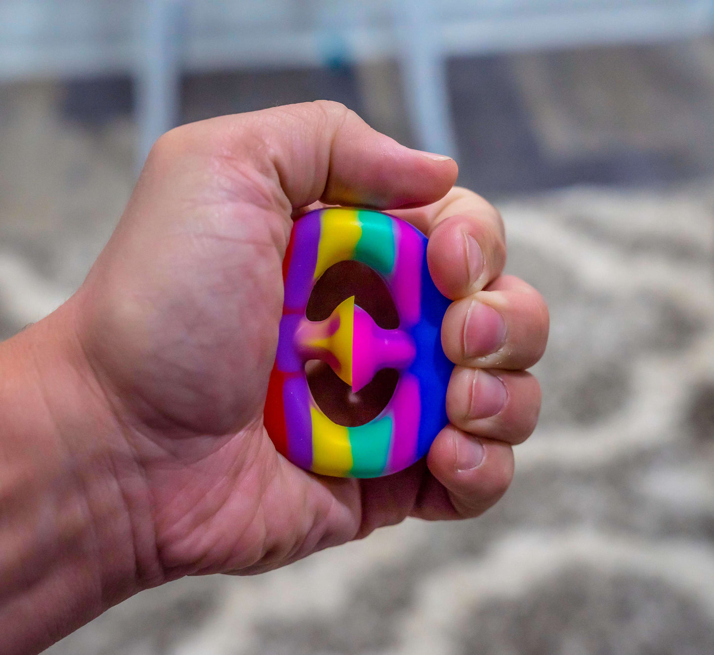 3 Pack: Stress Relieving Snapper Fidget Toy (Assorted Colors)