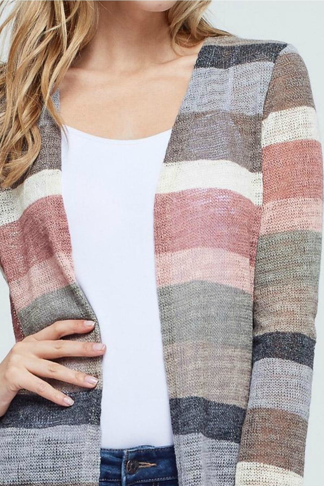 Striped Knit Cardigan