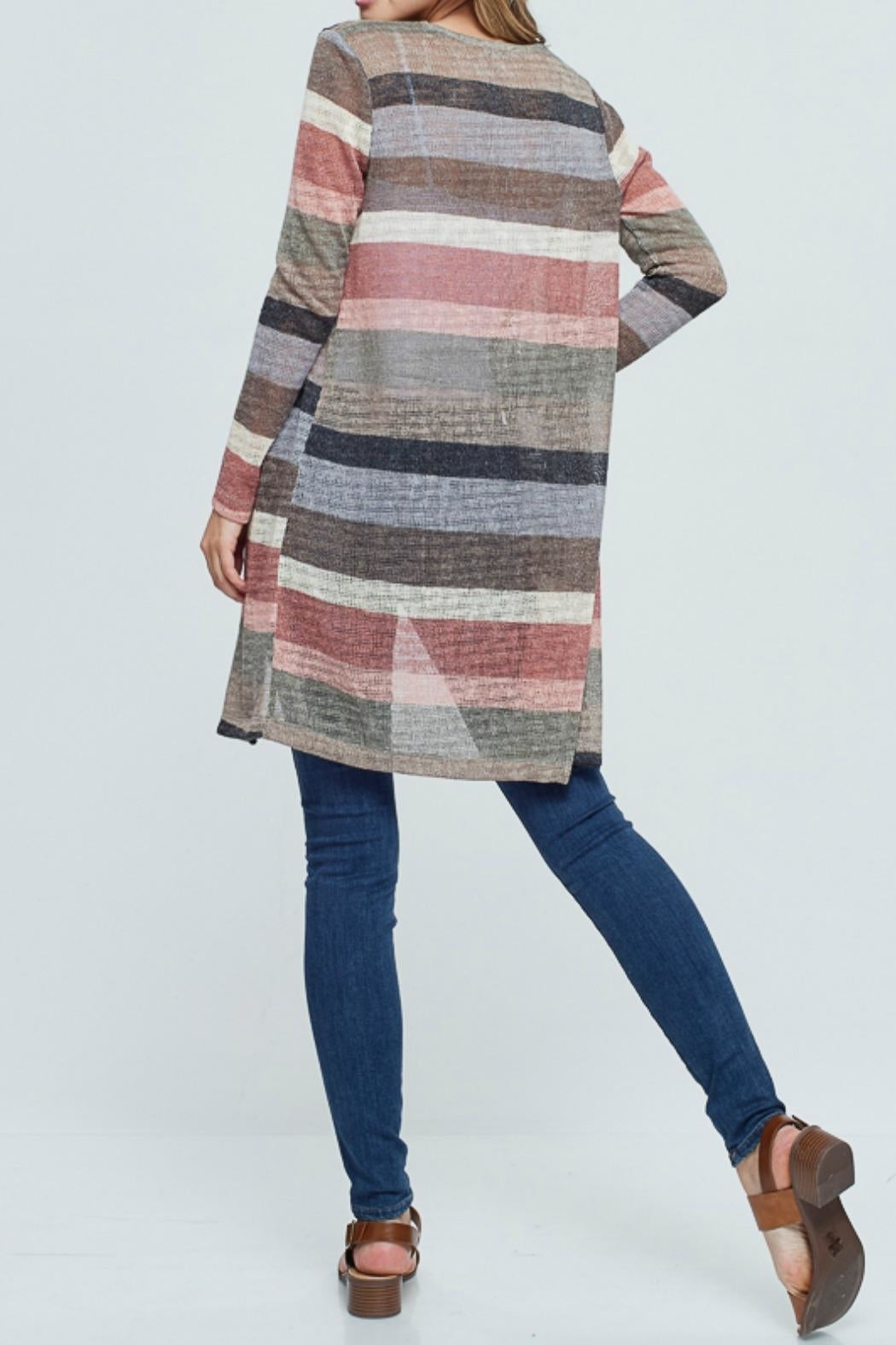 Striped Knit Cardigan