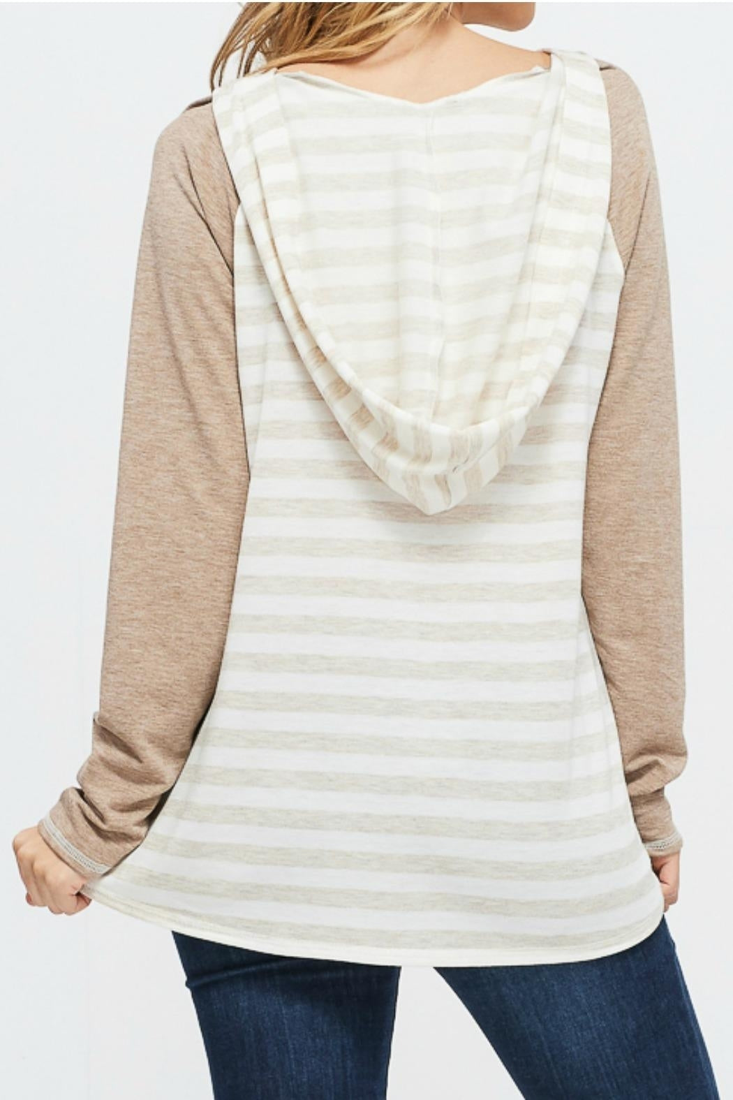 Striped Raglan Hoodie