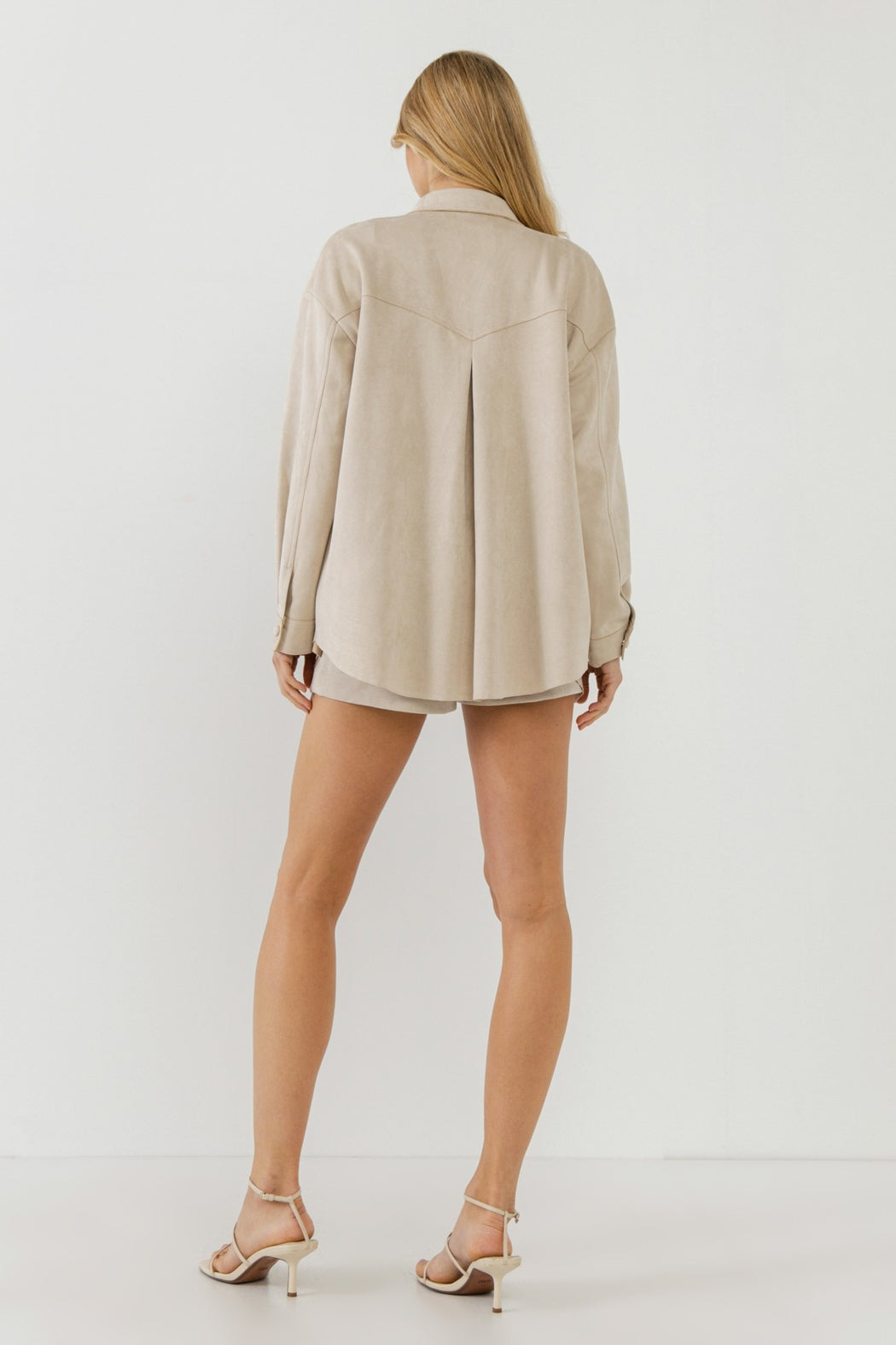 Suede Oversized Shirt