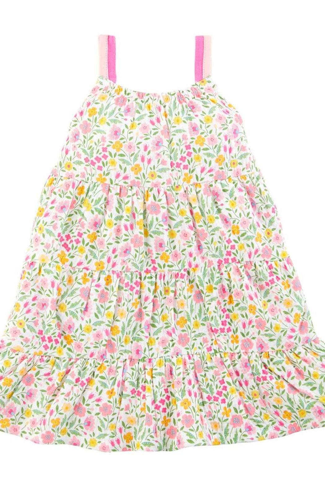 Summer Floral Tiered Dress