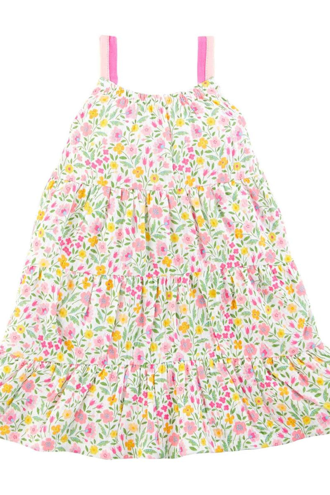 Summer Floral Tiered Dress