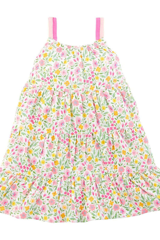 Summer Floral Tiered Dress