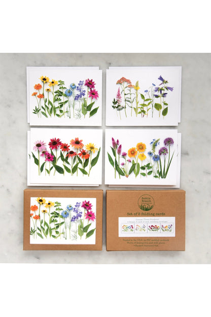 Summer Flower Rainbow Card Set