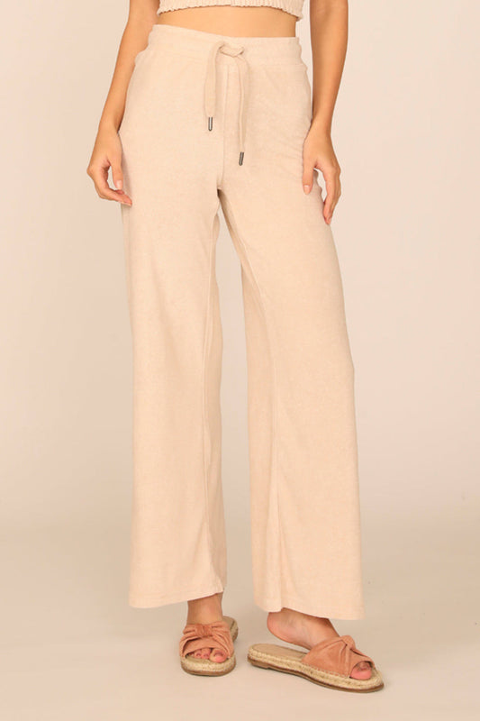 Summer Terry Wide Leg Pant