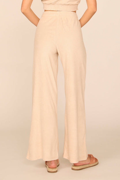 Summer Terry Wide Leg Pant