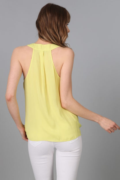 Surplice Sleeveless Top