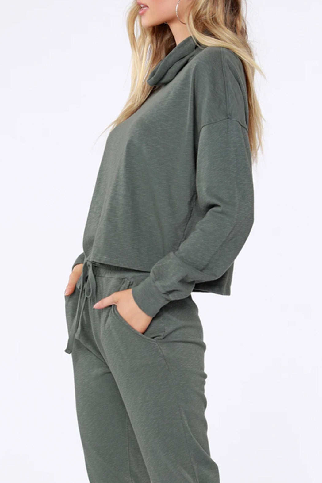 Sustainable Mock Neck Top