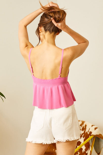 Sweater Flare Cami Top