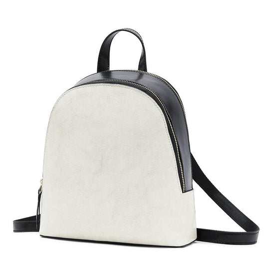 TAMIA Cowhide Leather Backpack ~ Black