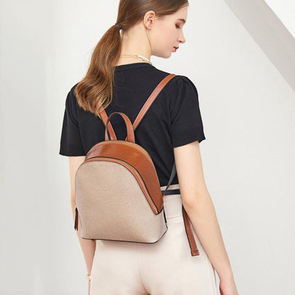 TAMIA Cowhide Leather Backpack ~ Black