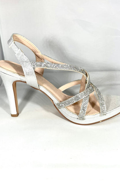 Taylor Silver-shimmer shoe