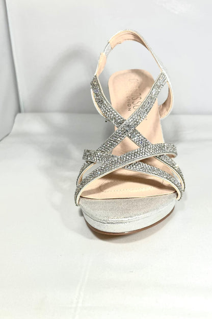 Taylor Silver-shimmer shoe