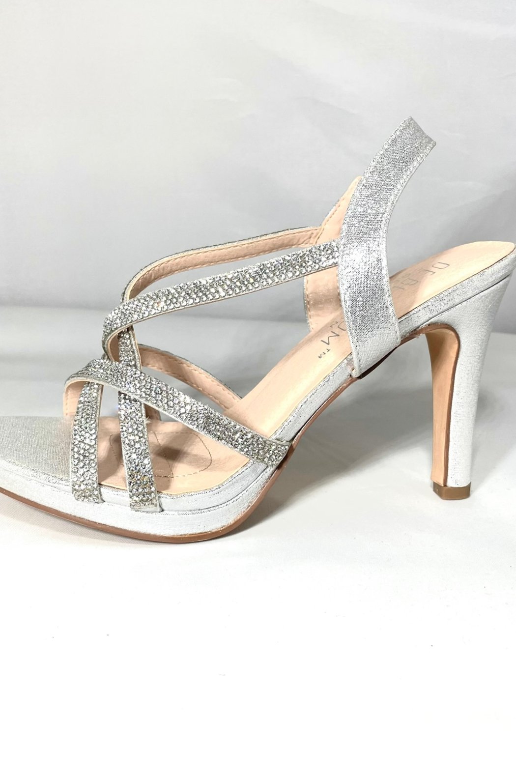Taylor Silver-shimmer shoe