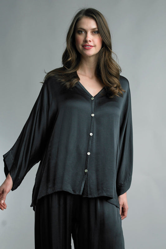 Black Silky Blouse