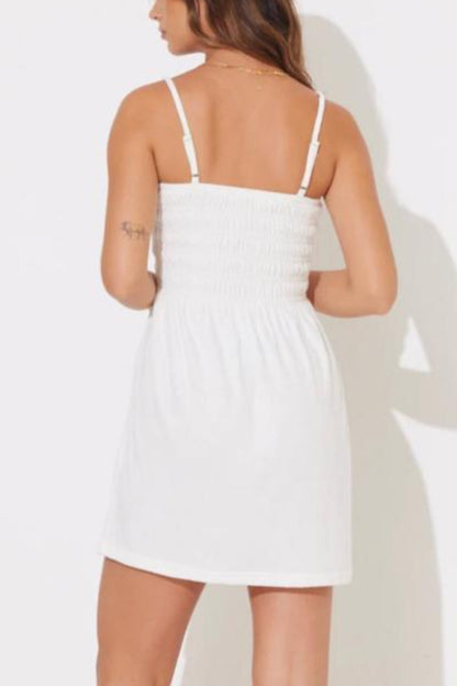Terry Cloth Halter Dress