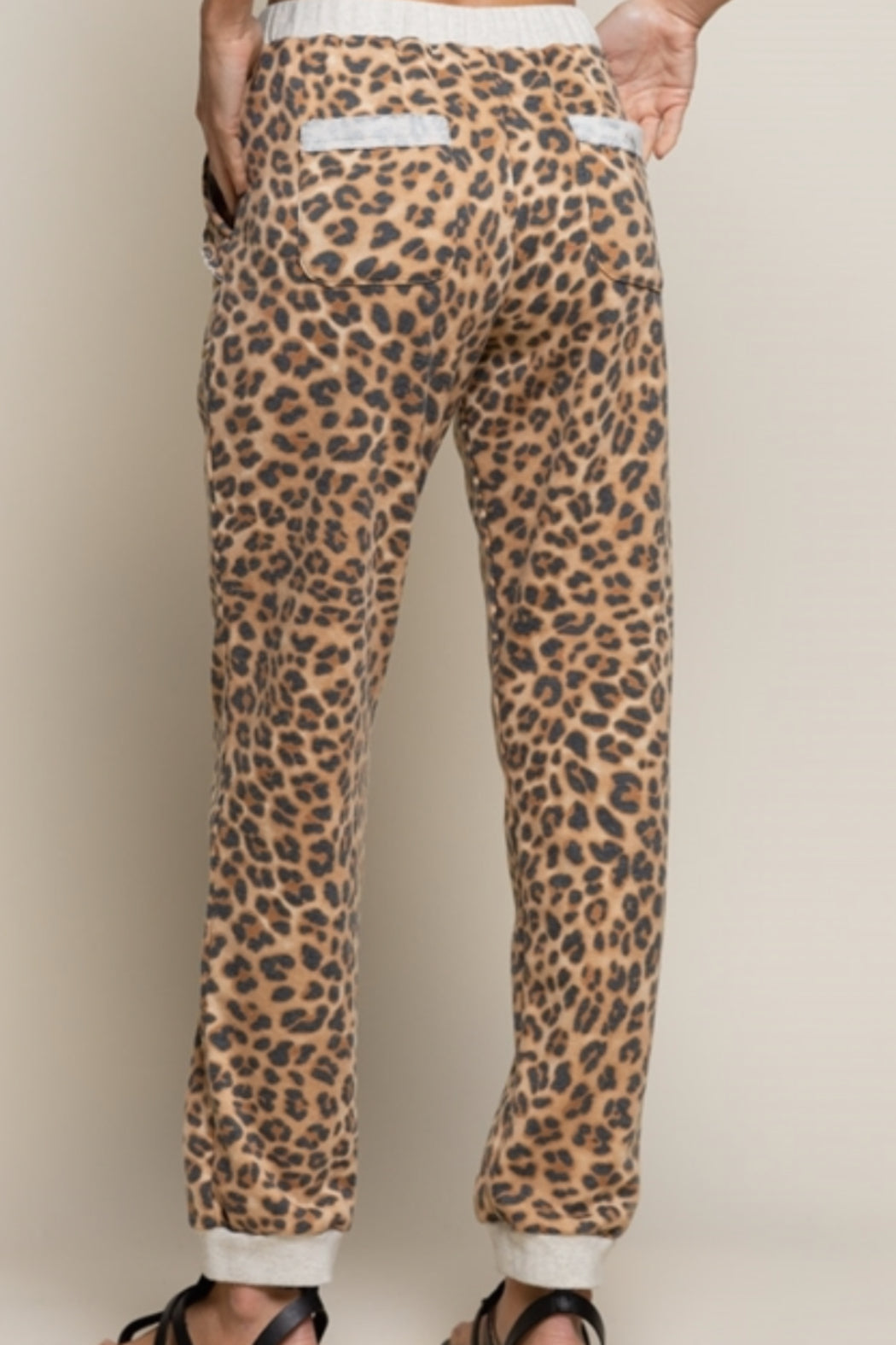 Terry Knit Leopard Lounge Pants