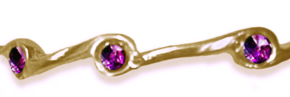 Amethyst Birthstone Stacker Ring