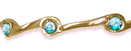 Aquamarine Birthstone Stacker Ring