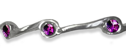 Amethyst Birthstone Stacker Ring