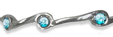 Aquamarine Birthstone Stacker Ring