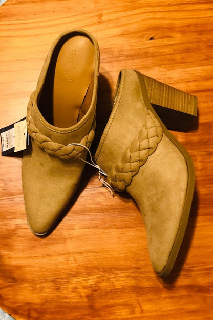 Nude Block Booties
