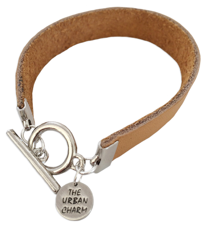 Tan Leather Color Band Bracelet