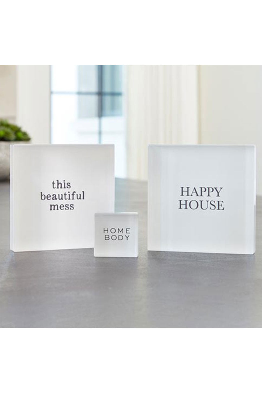 This Beautiful Mess Lucite Block