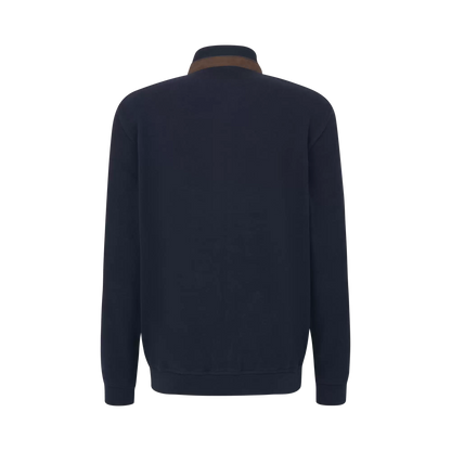 Bugatti Jacket with Blended Fabric in Navy
