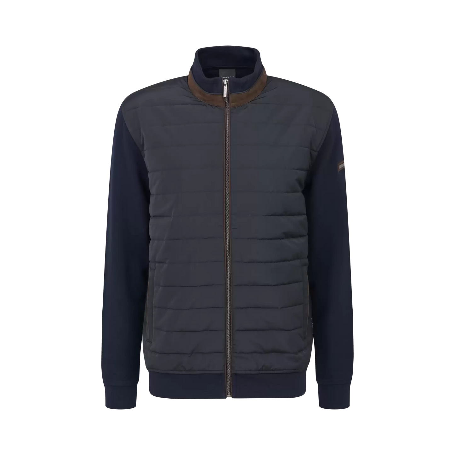 Bugatti Jacket with Blended Fabric in Navy